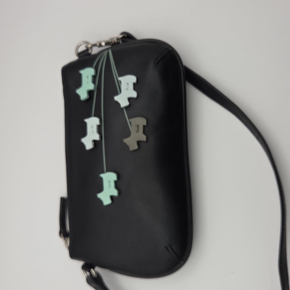 Radley London Black Bag with Dog Accents Wristlet